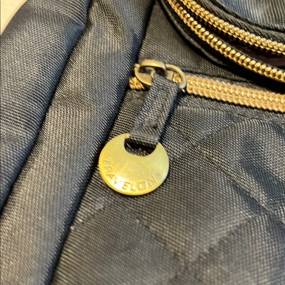 Travelon Black and Gold Crossbody Bag with Adjustable Strap - Picture 6 of 9